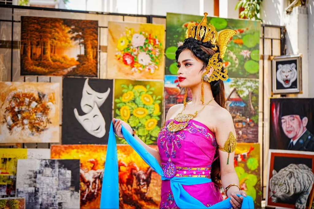 Souvenir stalls at Kuta Art Market